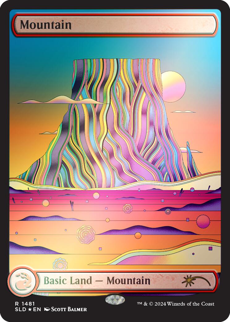 Mountain (1481) (Rainbow Foil) [Secret Lair Drop Series]