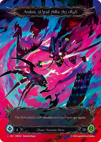 Arakni, 5L!p3d 7hRu 73h cR4X (Marvel) [HNT261] (The Hunted) Cold Foil 