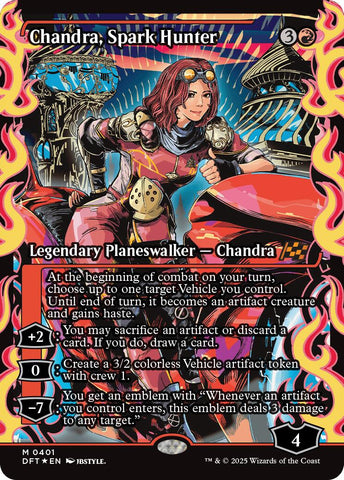 Chandra, Spark Hunter (Showcase) (Japanese) [Aetherdrift] 