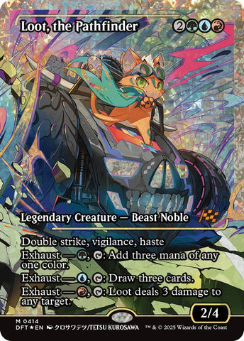 Loot, the Pathfinder (Showcase Fracture Foil) (Japanese) [Aetherdrift] 