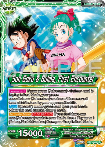Son Goku // Son Goku &amp; Bulma, First Encounter (BT27-044) [History of Z] 