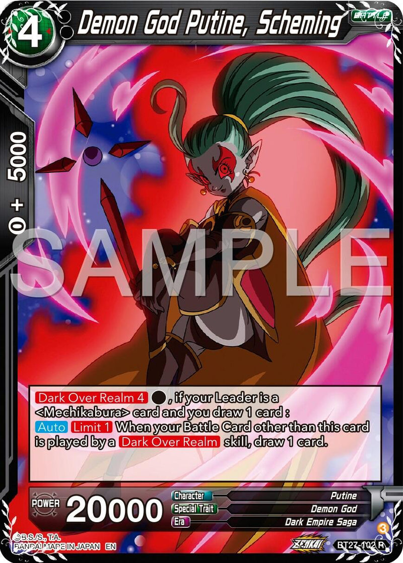 Demon God Putine, Scheming (BT27-102) [History of Z]