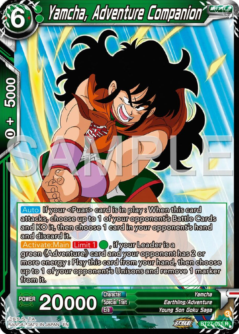 Yamcha, Adventure Companion (BT27-051) [History of Z]