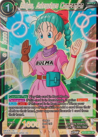 Bulma, Adventure Companion (BT27-054) [History of Z] 