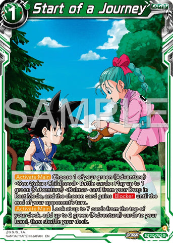 Start of a Journey (BT27-060) [History of Z] 