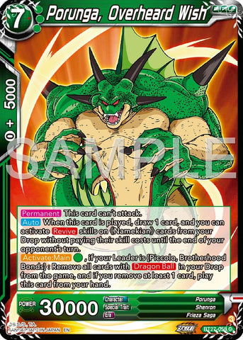 Porunga, Overheard Wish (BT27-058) [History of Z] 
