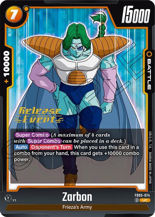 Zarbon [New Adventure Release Event Cards]