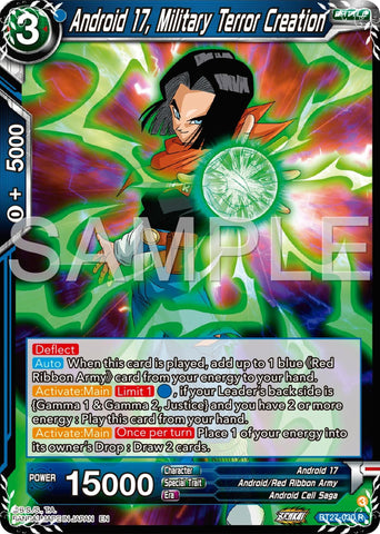 Android 17, Military Terror Creation (BT27-030) [History of Z] 