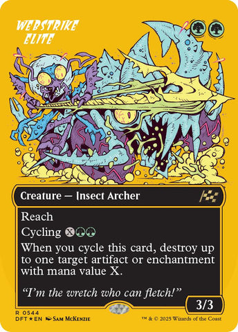 Webstrike Elite (Borderless) (First-Place Foil) [Aetherdrift] 
