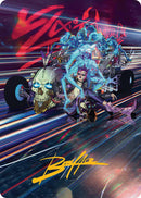 Midnight Mangler Art Card (Gold-Stamped Signature) [Aetherdrift Art Series] 