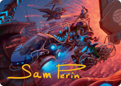 Rangers' Refueler Art Card (Gold-Stamped Signature) [Aetherdrift Art Series] 