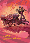 Burner Rocket Art Card (Gold-Stamped Signature) [Aetherdrift Art Series] 