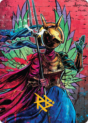 Hazoret, Godseeker Art Card (Gold-Stamped Signature) [Aetherdrift Art Series] 