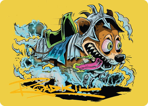 District Mascot Art Card (50/54) (Gold-Stamped Signature) [Aetherdrift Art Series] 