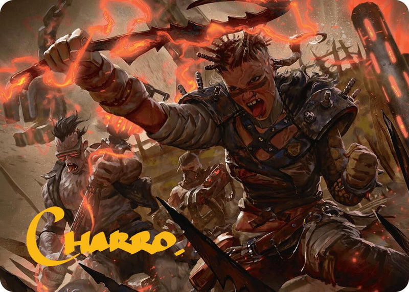 Far Fortune, End Boss Art Card (11/54) (Gold-Stamped Signature) [Aetherdrift Art Series] 