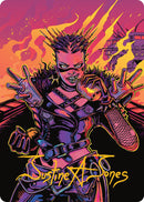 Far Fortune, End Boss Art Card (2/54) (Gold-Stamped Signature) [Aetherdrift Art Series] 