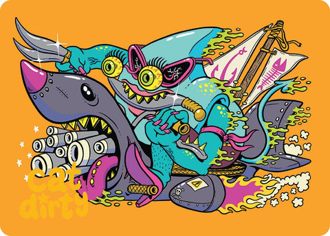 Fearless Swashbuckler Art Card (Gold-Stamped Signature) [Aetherdrift Art Series] 