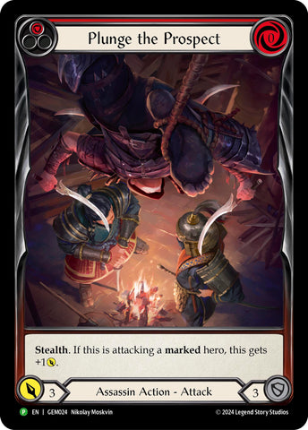 Plunge the Prospect (Red) [GEM024] (GEM Pack 1) Rainbow Foil 