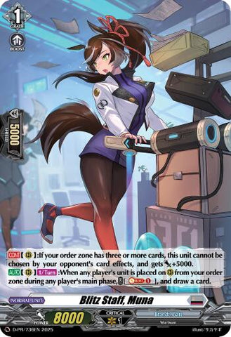 Blitz Staff, Muna (Foil) (D-PR/736EN) [D Promo Cards] 