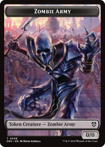 Zombie Army // Shapeshifter Double-Sided Token [Aetherdrift Tokens] 