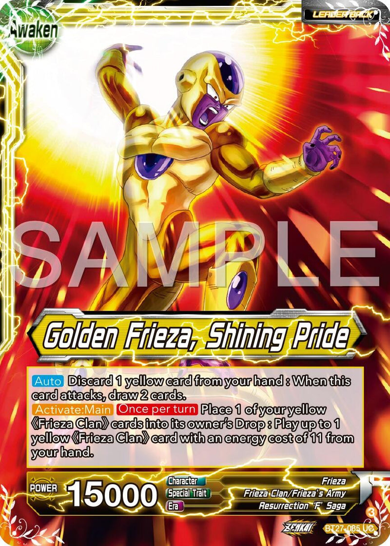 Frieza // Golden Frieza, Shining Pride (BT27-065) [History of Z]