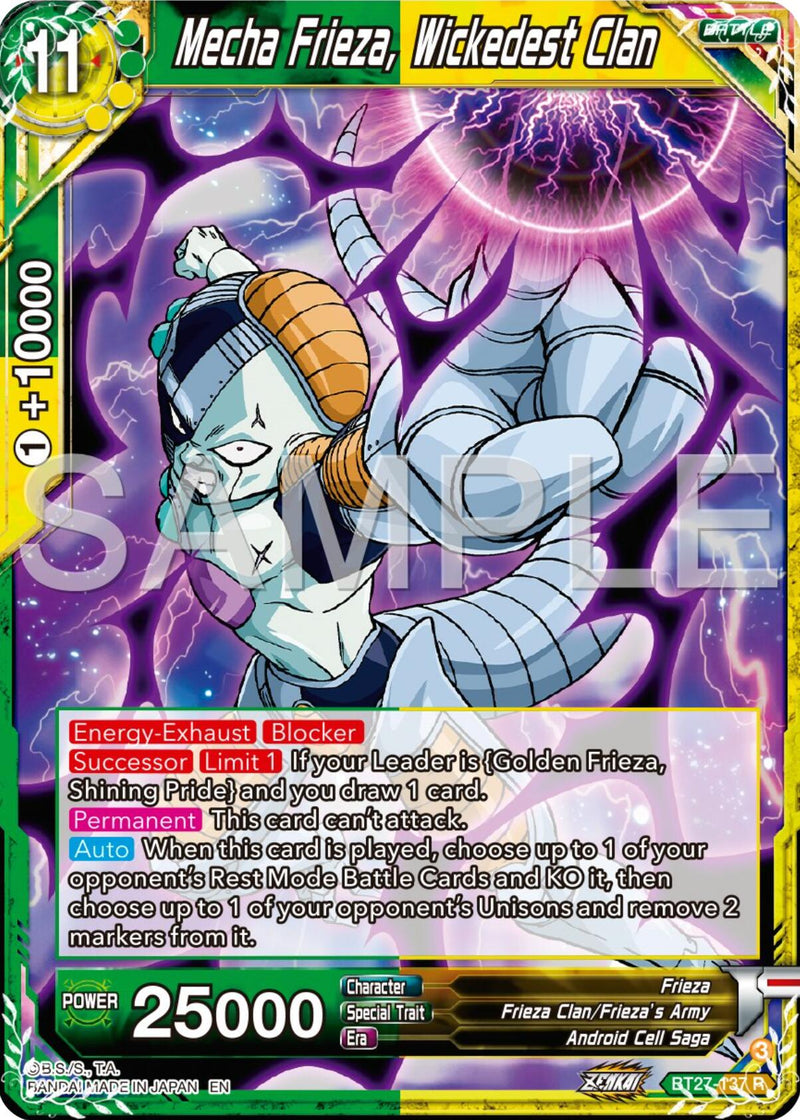 Mecha Frieza, Wickedest Clan (BT27-137) [History of Z]