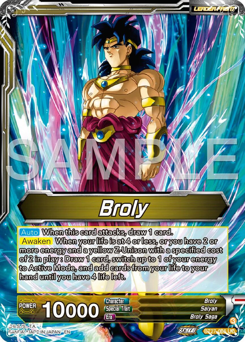 Broly // SS Broly, Big Action (BT27-066) [History of Z]