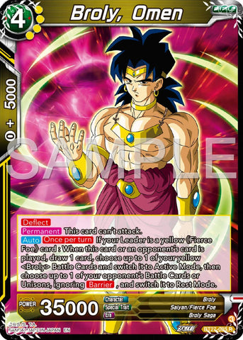Broly, Omen (BT27-085) [History of Z] 