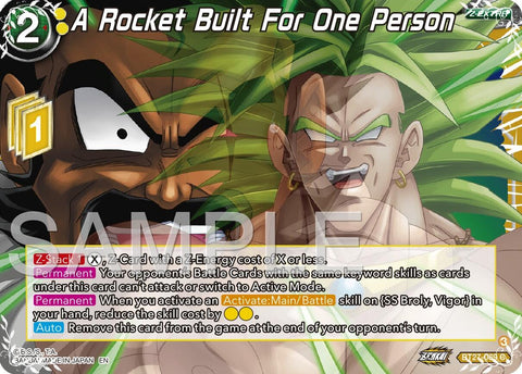 A Rocket Built For One Person (BT27-069) [History of Z] 