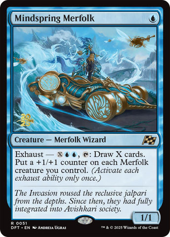 Mindspring Merfolk [Aetherdrift Prerelease Promos] 