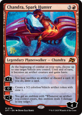 Chandra, Spark Hunter [Aetherdrift Prerelease Promos] 