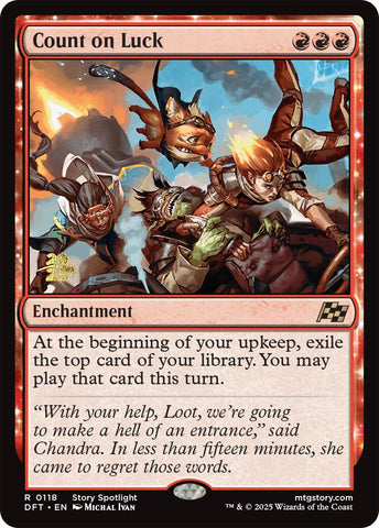 Count on Luck [Aetherdrift Prerelease Promos] 