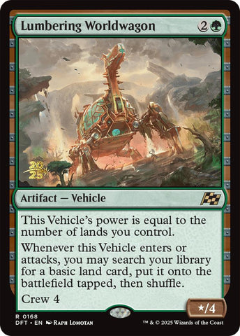 Lumbering Worldwagon [Aetherdrift Prerelease Promos] 
