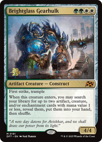 Brightglass Gearhulk [Aetherdrift Prerelease Promos] 