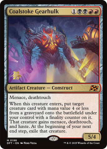 Coalstoke Gearhulk [Aetherdrift Prerelease Promos] 