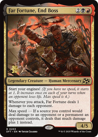 Far Fortune, End Boss [Aetherdrift Prerelease Promos] 