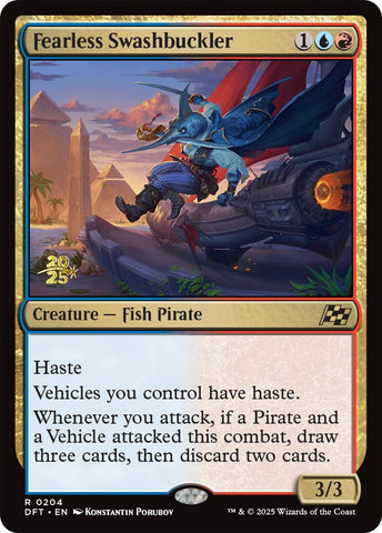 Fearless Swashbuckler [Aetherdrift Prerelease Promos] 