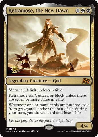 Ketramose, the New Dawn [Aetherdrift Prerelease Promos] 