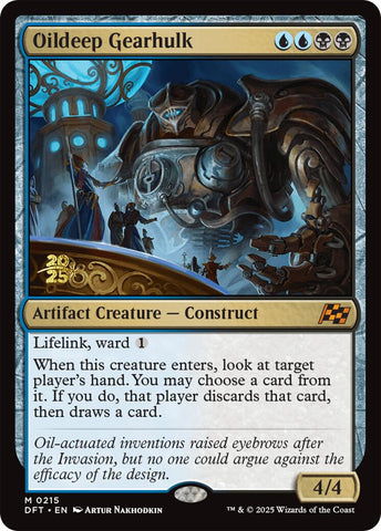 Oildeep Gearhulk [Aetherdrift Prerelease Promos] 