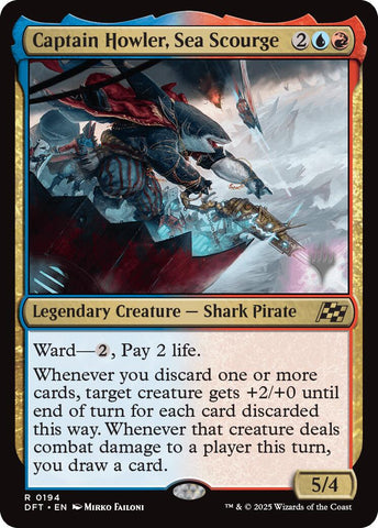 Captain Howler, Sea Scourge [Aetherdrift Promos] 