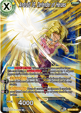 Android 18, Defender of Heroes (BT14-093) [Cross Spirits] 