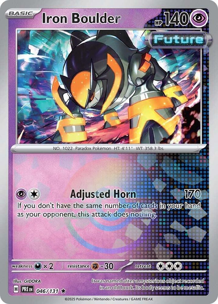 Iron Boulder (046/131) (Poke Ball Pattern) [Scarlet &amp; Violet: Prismatic Evolutions] 