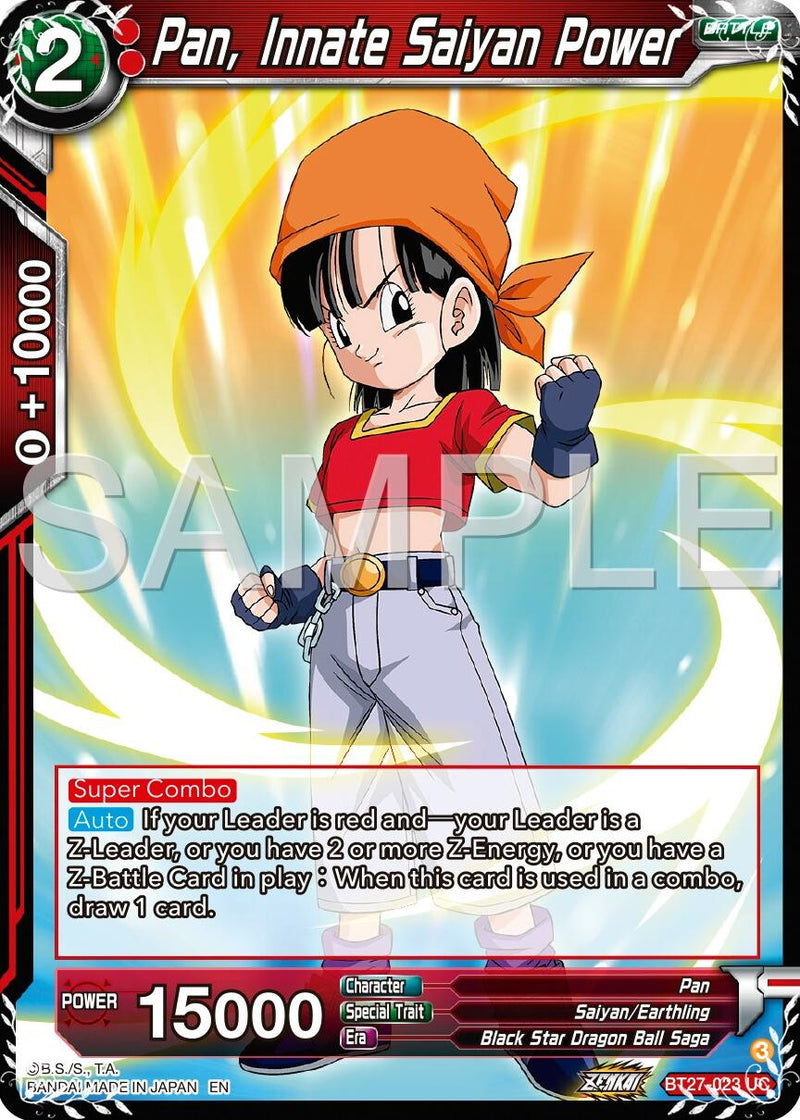 Pan, Innate Saiyan Power (BT27-023) [History of Z]