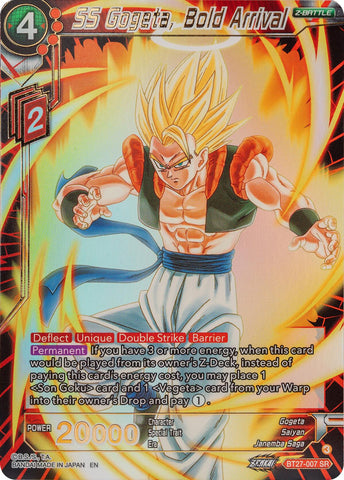 SS Gogeta, Bold Arrival (BT27-007) [History of Z] 