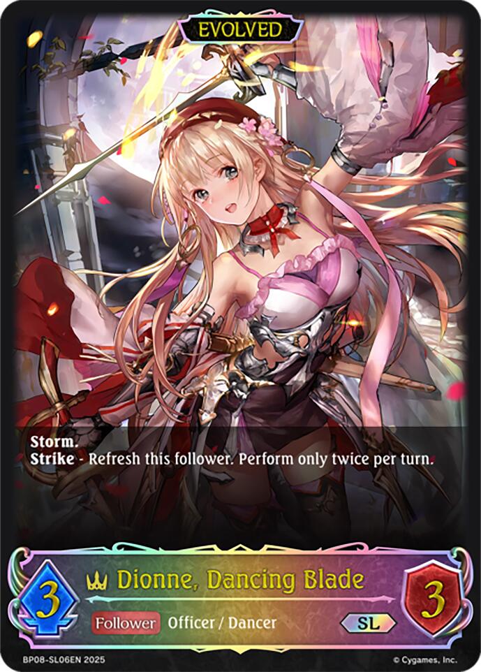 Dionne, Dancing Blade (Evolved) (BP08-SL06EN) [Alterchaotica]