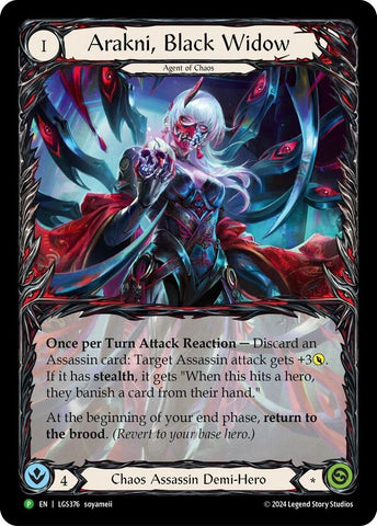 Arakni, Black Widow (Extended Art) [LGS376] (Promo) Rainbow Foil 
