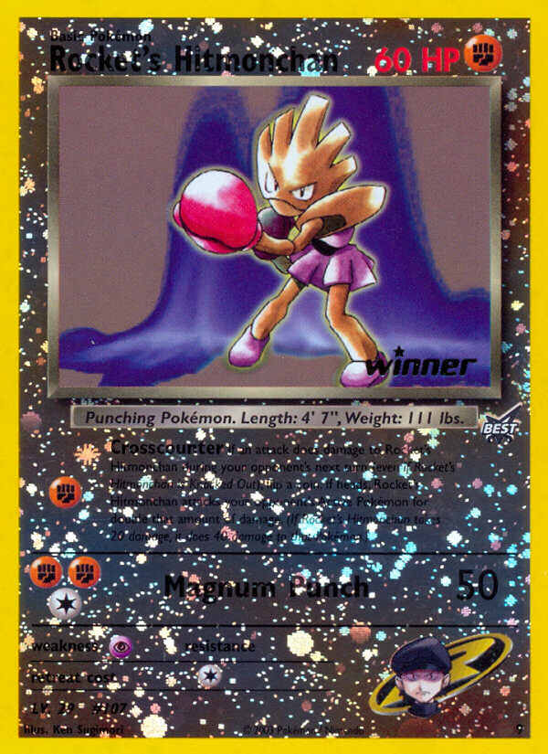 Rocket's Hitmonchan (9) (Winner) [Best of Promos] 