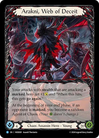 Arakni, Web of Deceit [WOD001] (The Hunted Arakni, Web of Deceit Blitz Deck) Rainbow Foil 