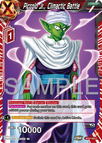 Piccolo Jr., Climactic Battle (BT27-003) [History of Z] 