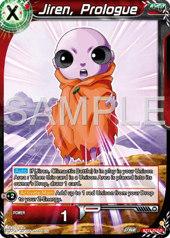 Jiren, Prologue (BT27-010) [History of Z] 